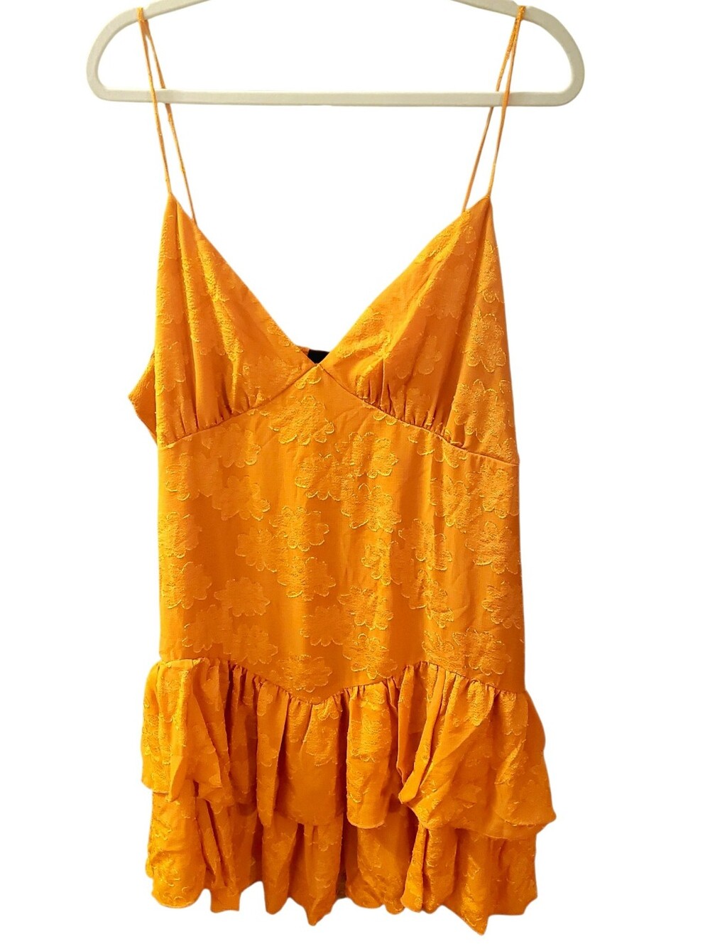 Burnout Floral Ruffle Mini - Picture 2 of 12